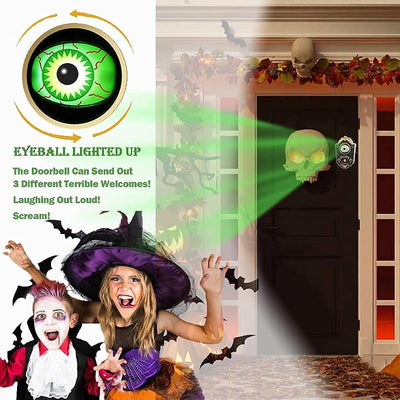 Decoración Halloween globo ocular animado con sonidos