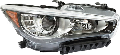 Ensamblaje faro repuesto Infiniti Q50 14-22 Lado Pasajero