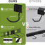 Estante bicis 48pulg para 6 bicis 5 cascos acero garaje