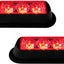2 Luces LED Rojas para Coche 12-24V Estroboscópica