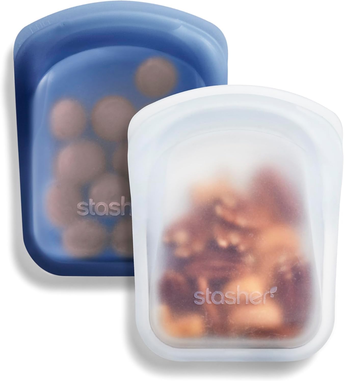 2 Pzas Bolsas Silicona Alimentos Transparente Profundo
