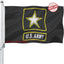 Bandera ejército EE.UU. 2x3 doble cara con ojales latón