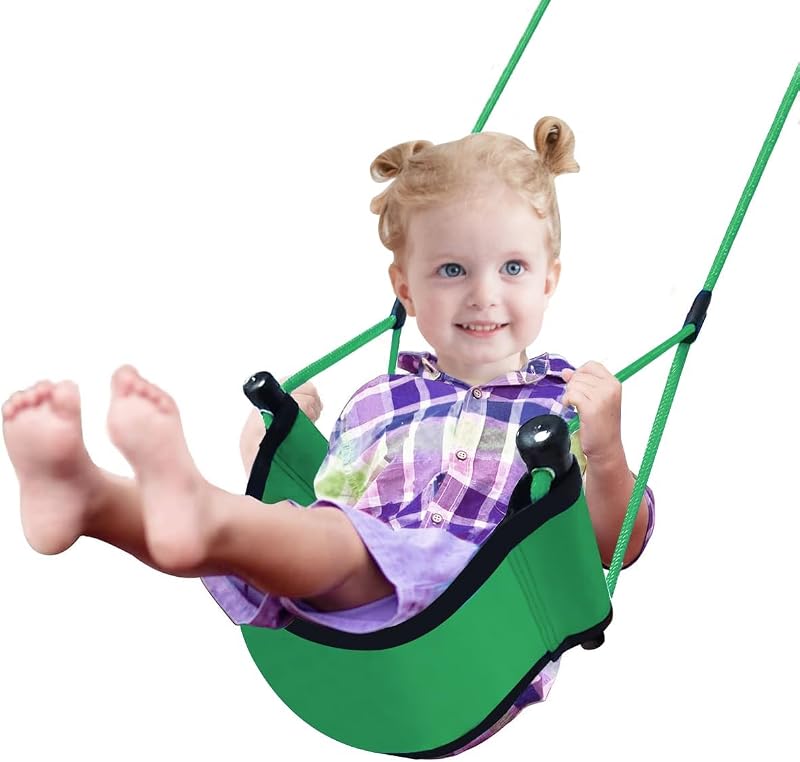 Asiento columpio niños cuerdas ajustables para parque patio