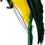 Loro artificial decorativo verde 9.8pulg