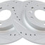 Rotores freno traseros ranurados Mazda 6 Ford Fusion 03-14