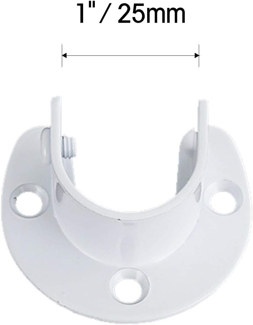 Soporte barra ducha U 4 Pzas acero inox 1-1/4"