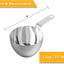 2 Tazas Medidoras 8oz Silicona Negro con Cucharilla Inox