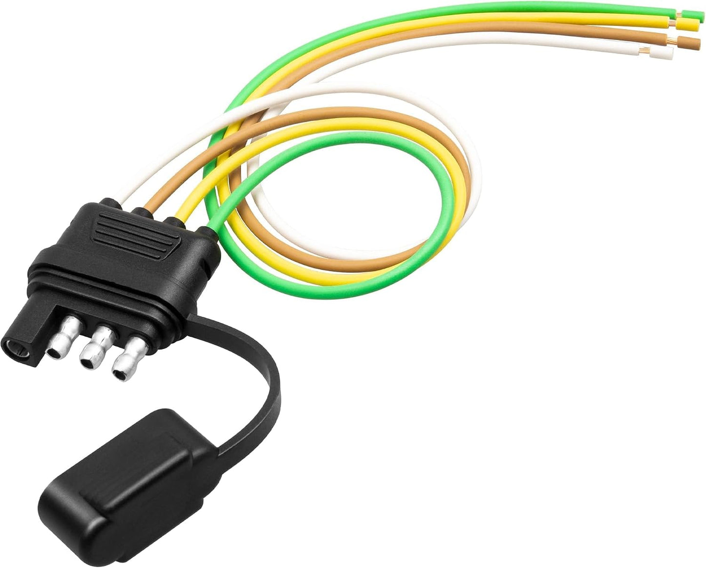 Conector remolque 4 pines 12pulg cubierta antipolvo 16AWG