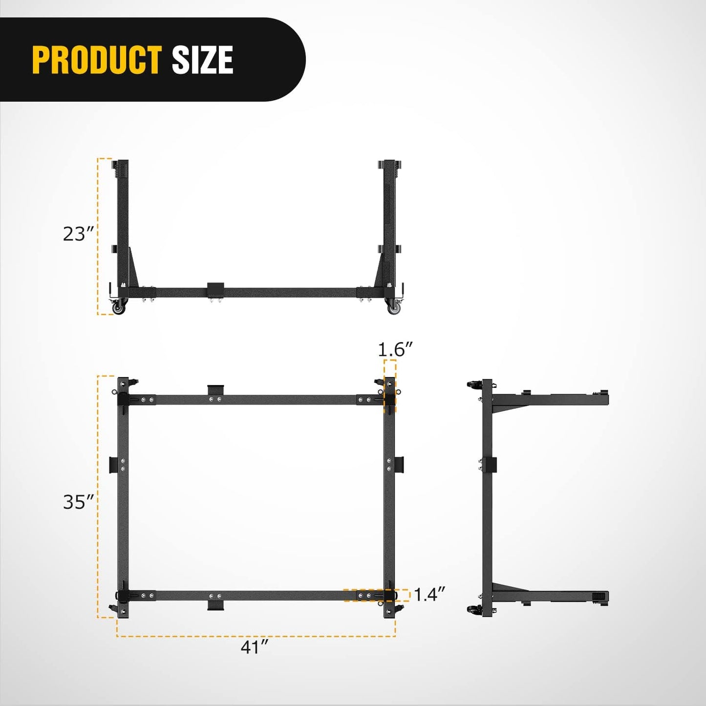 Soporte puerta con carrito móvil y deslizante Wrangler JK JL