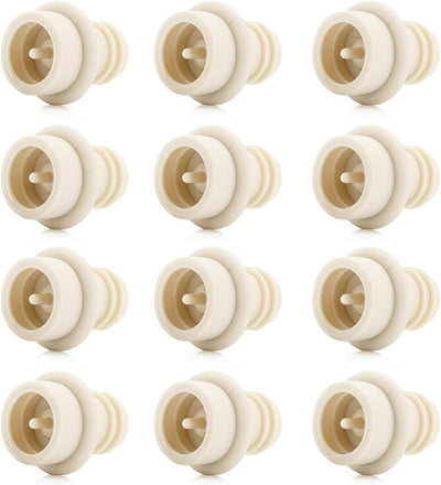 Tapones vacío silicona conservador vino 12 pzas crema