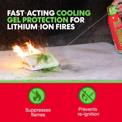 Gel supresor incendios batería 14oz no tóxico USA