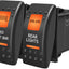 Barra luz LED trasera interruptor basculante 12-24V