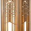 Lámpara madera cerezo Frank Lloyd Wright Robie Art Glass
