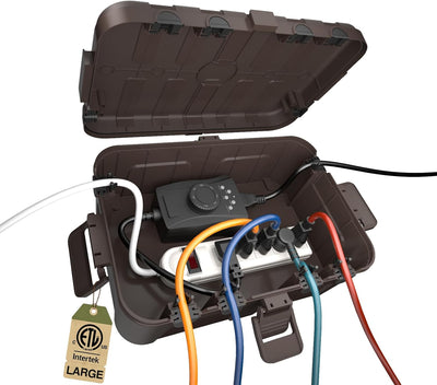 Caja eléctrica impermeable IP54 para enchufe y temporizador