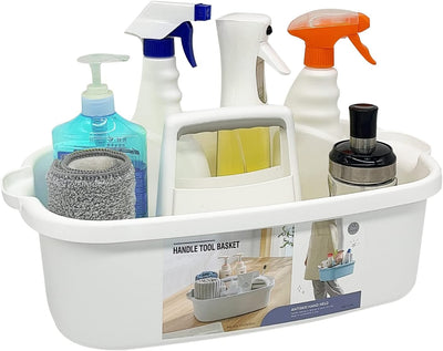 Organiz. plástico ducha baño con asa