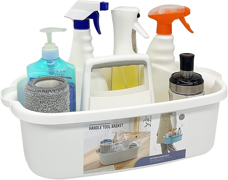 Organiz. plástico ducha baño con asa