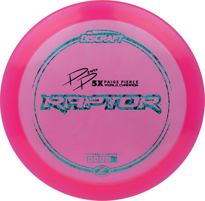 Disco golf Z Raptor 6.10-6.14oz Paige Pierce
