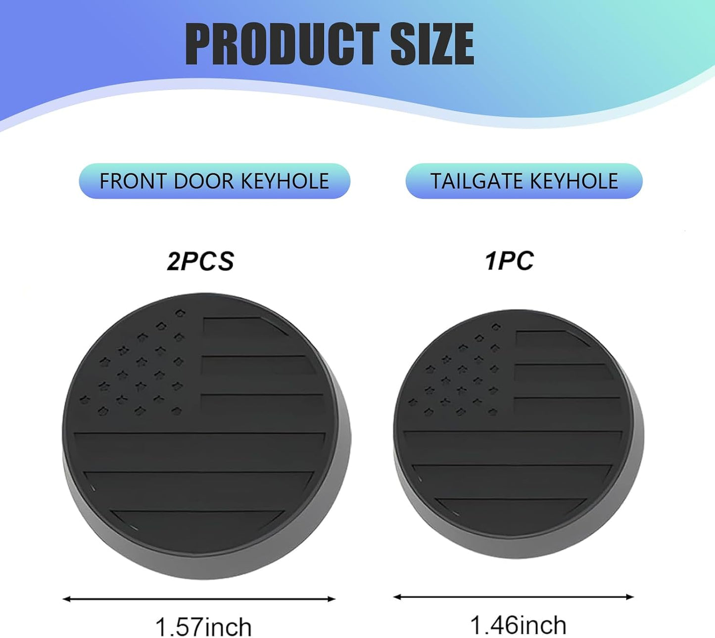 3 fundas ojo cerradura Jeep Wrangler antirrobo ajuste
