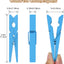 72 Pzas Pinzas Madera Coloridas 2.9pulg para Ropa Aula Decoración