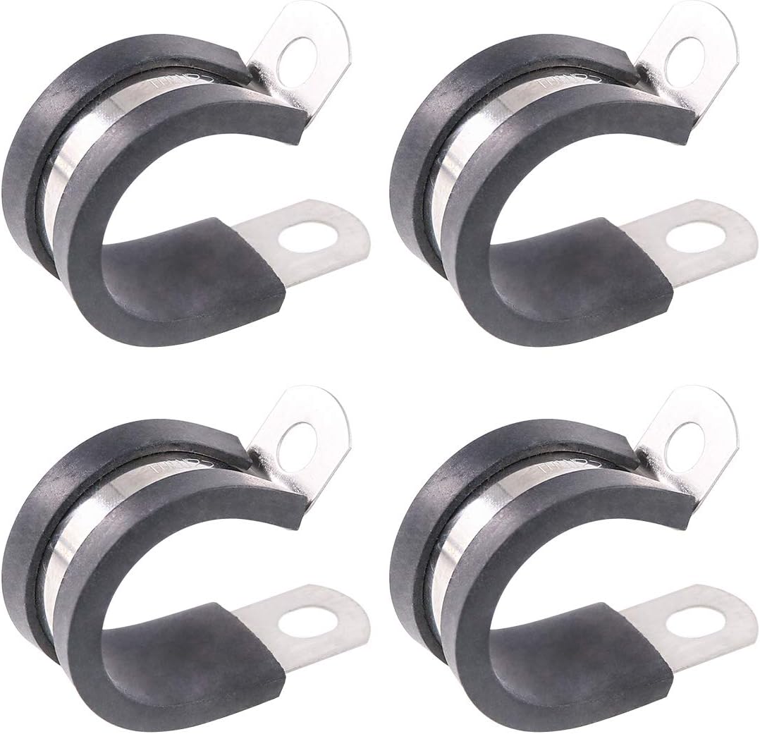 20 Abrazaderas Aislantes Acolchadas 7/8pulg Acero Inox