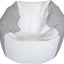 Puf marino redondo multicolor blanco/gris