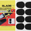 8 Cojines Boquilla 0.020pulg Goma para Saxofón Clarinete Negro