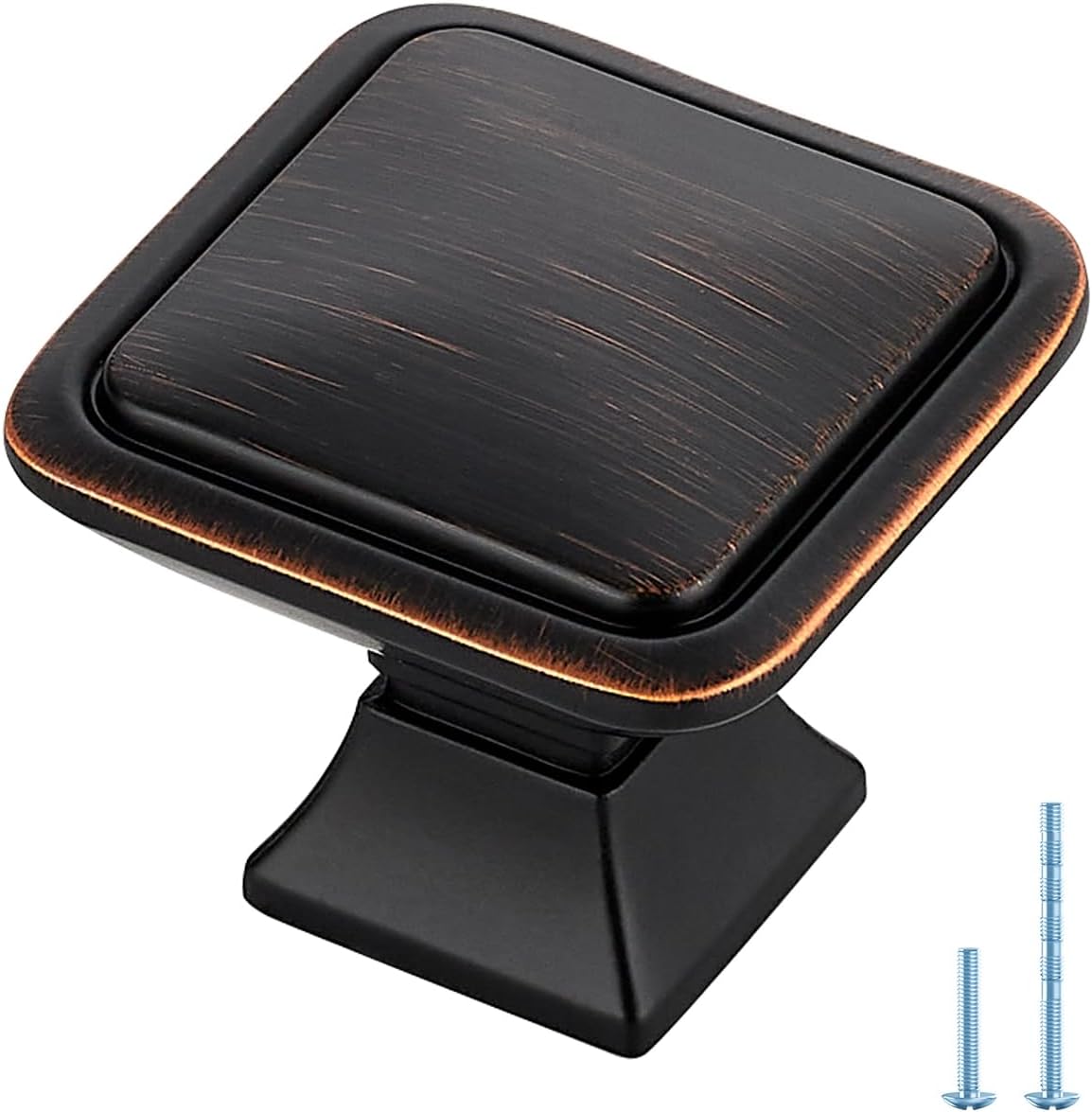 15 Pzas Pomos Bronce Aceitado para Gabinete