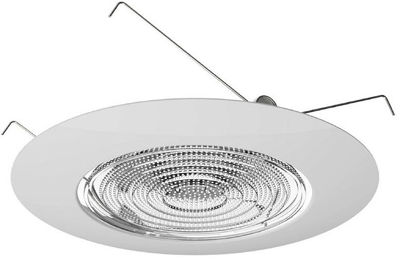 Lente Fresnel 6" moldura ducha plástico blanco 60W UL set 6