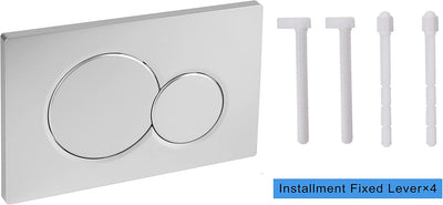 Placa actuador doble descarga cromo mate comp. Sigma01