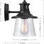 Aplique pared sensor movimiento 1 luz exterior negro mate 30pies