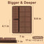 Molde silicona barra chocolate 1pulg 3 cavidades