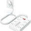 Protector sobretensiones 6 puertos USB 10 ft 8 tomas pared