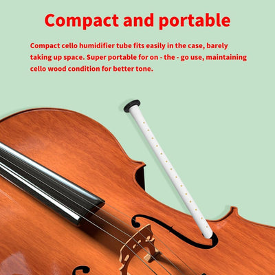 Humidificador violonchelo 4/4 y 3/4 con esponja 12.99pulg blanco