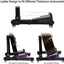 Soporte guitarra plegable aluminio ajustable negro
