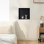 Nicho ducha negro 12x12" acero inox sin azulejos