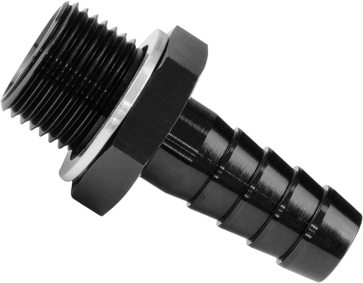 Adaptador m12x1.5 a 3/8 con abrazadera aluminio anodizado negro