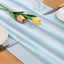 Camino mesa gasa azul 3 Pzas estilo bohemio 10ft 29x120pulg