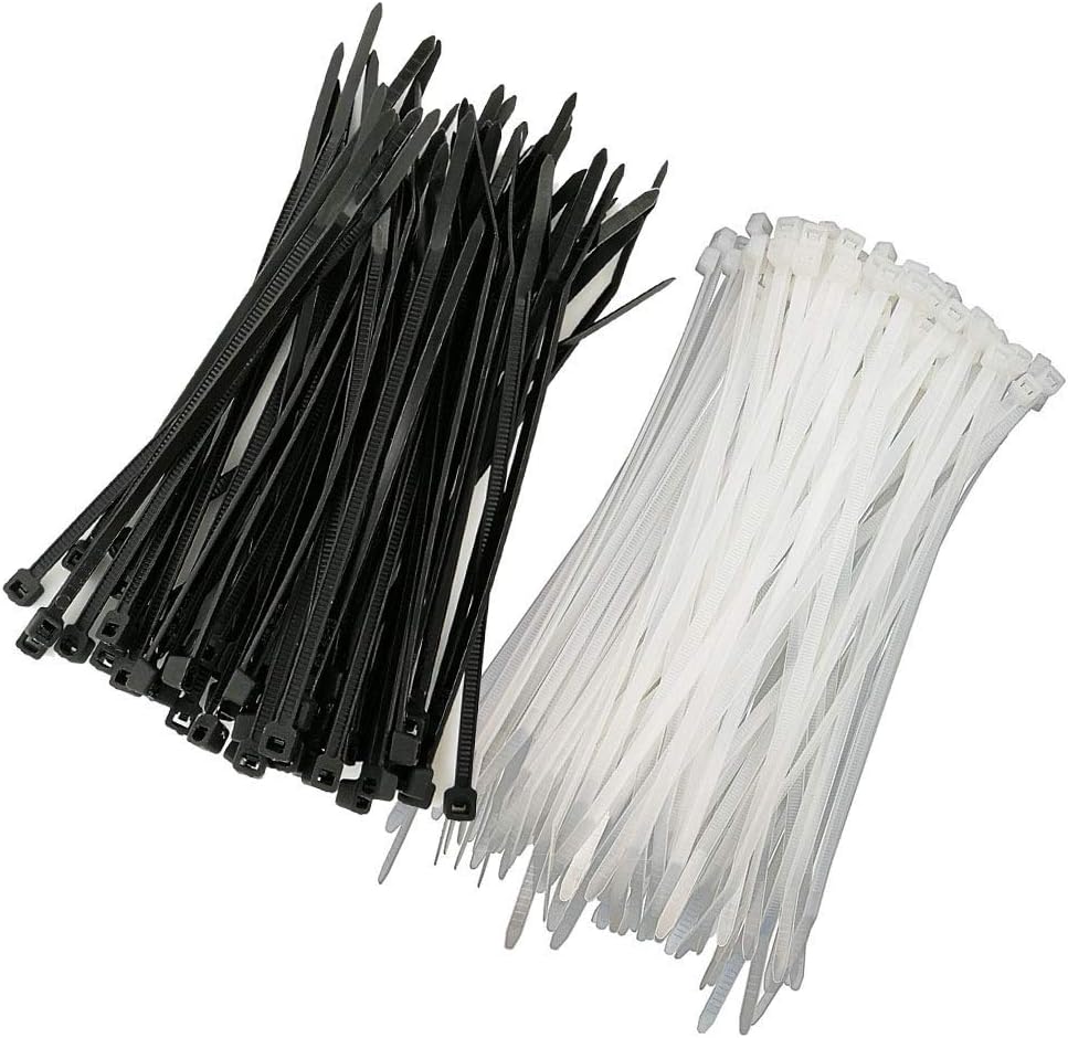 Bridas 4pulg pack 600 surtido negro y blanco autobloqueo