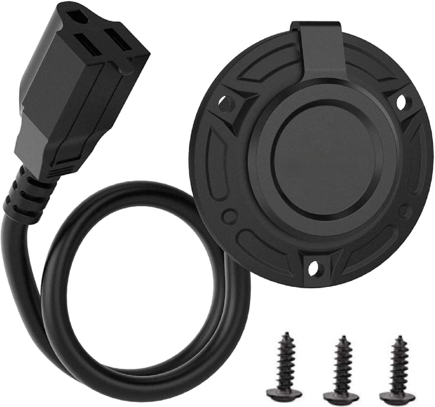 Enchufe entrada alimentación RV 15A 125V caja impermeable