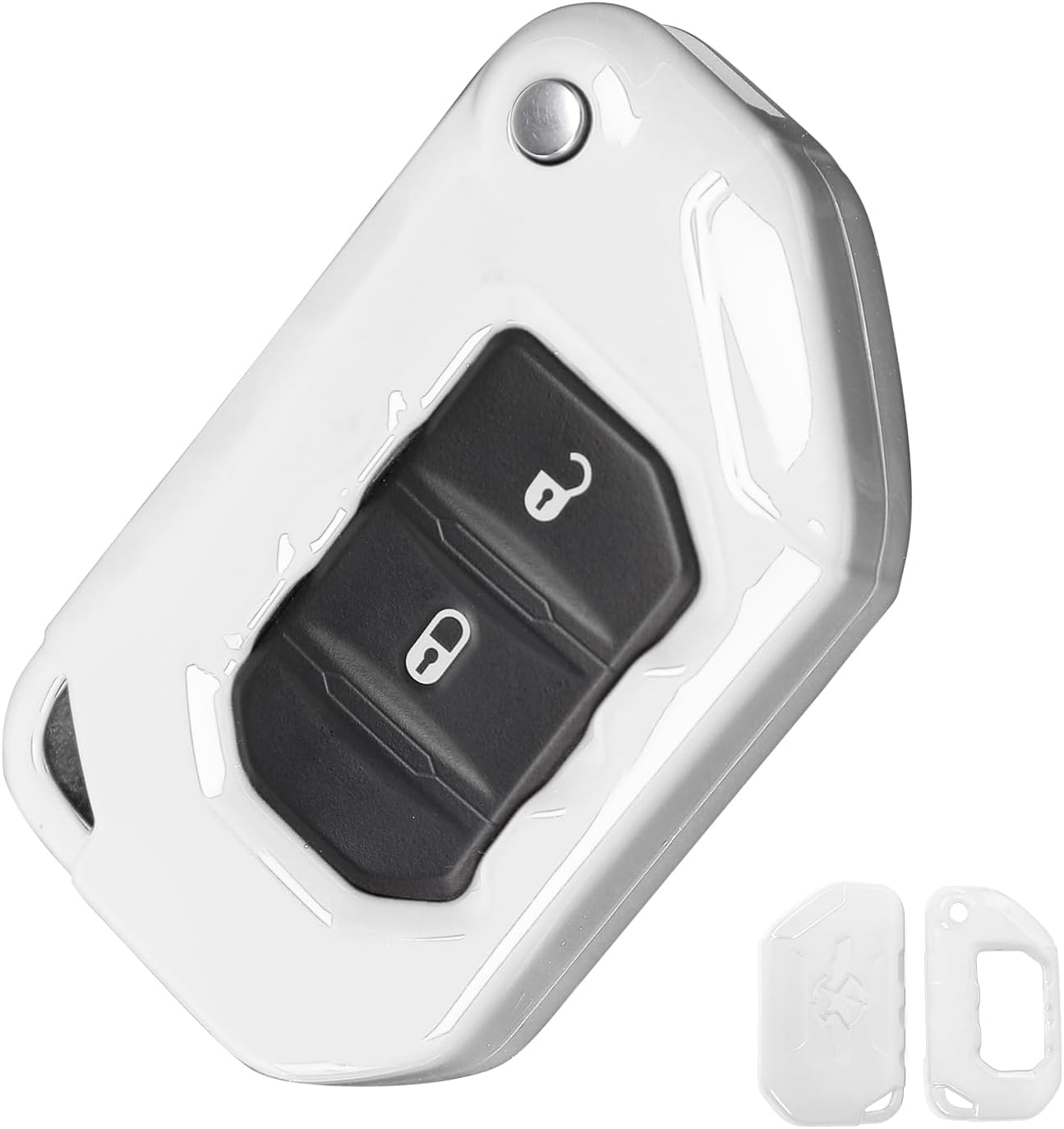 Funda llavero comp Jeep Wrangler JL 2018-25 Blanco