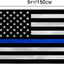 Bandera policía EE.UU. 3x5ft poliéster doble costura latón