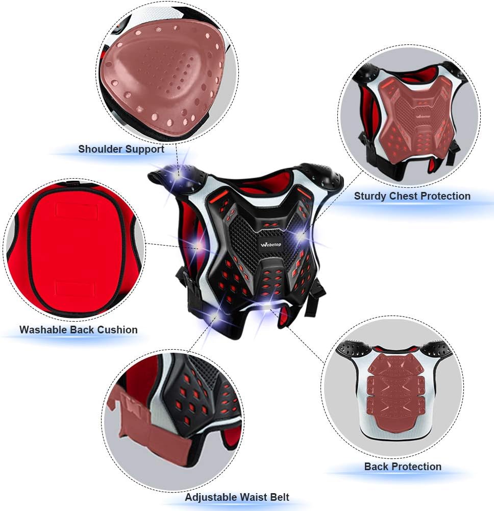 Protección pecho motocross juvenil ATV Talla L