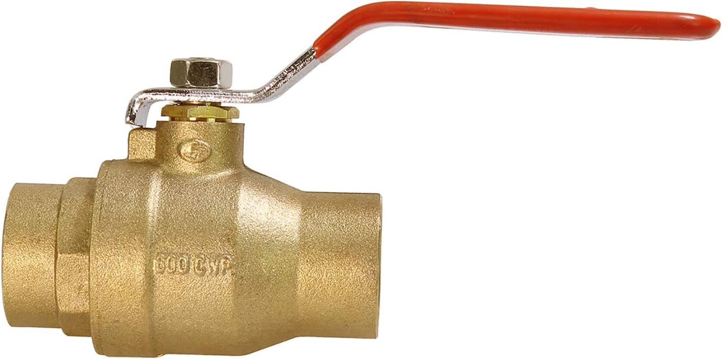 Válvula bola gas latón 1-1/2pulg conexiones sudor