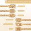 Set 6 Cucharas de Madera para Cocina Regalo