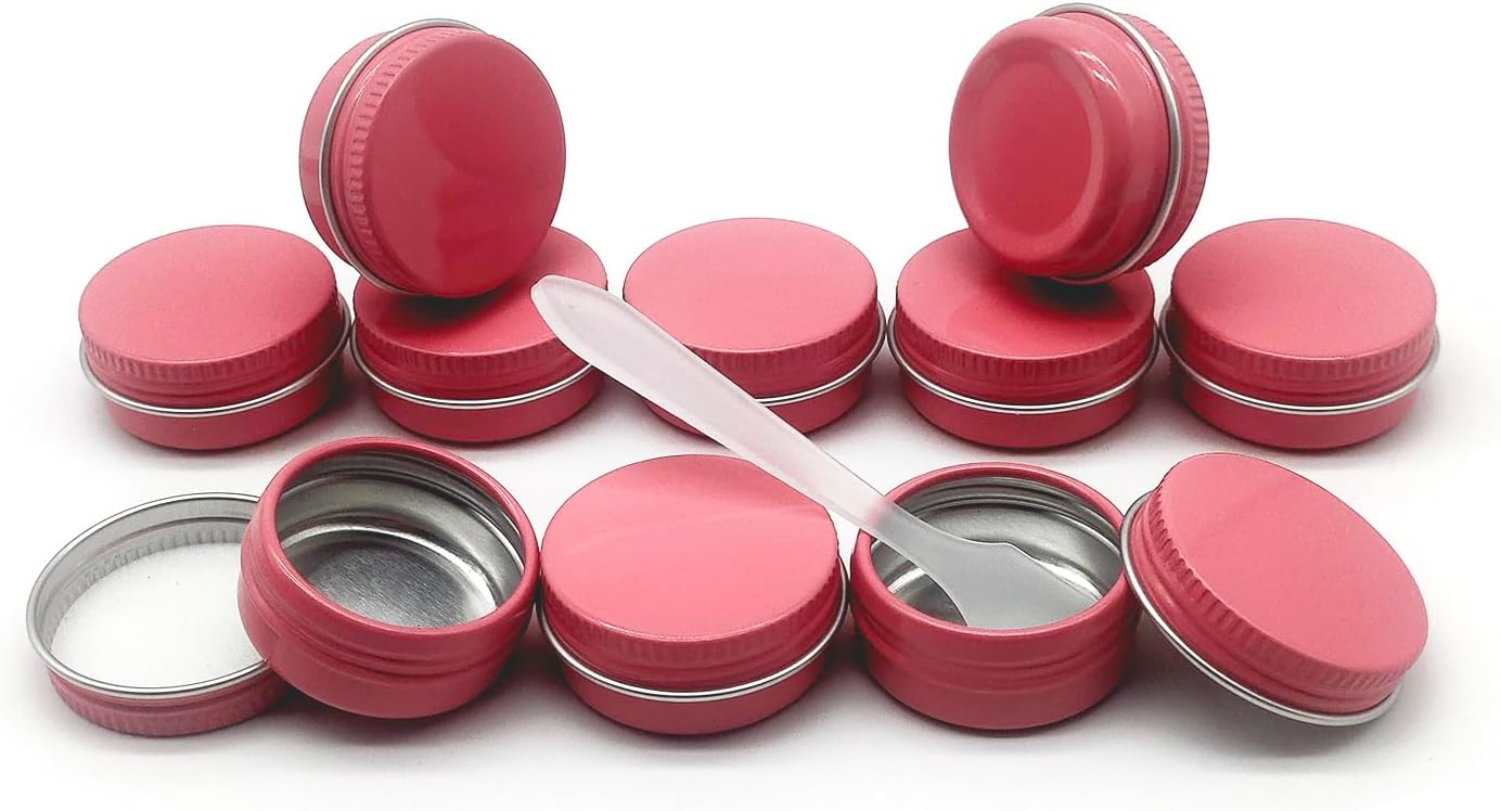 Tarro aluminio 0.35oz con tapa roscada para cosméticos