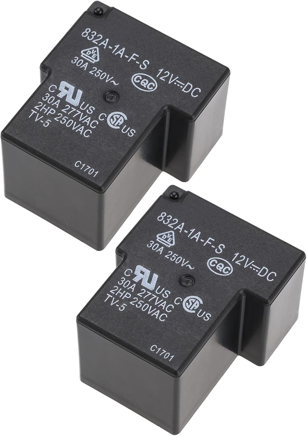 Relé potencia 12VDC 30A 4pines PCB uso industrial PLC