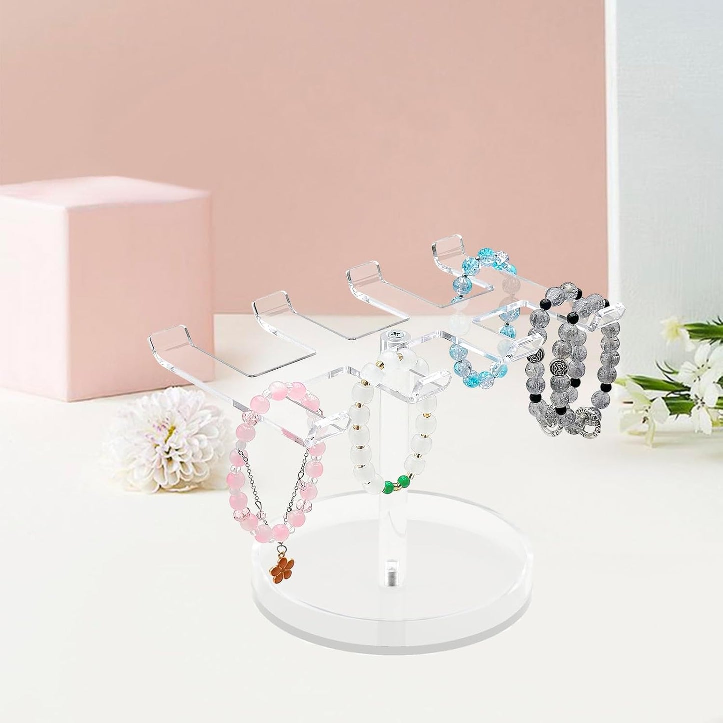 Soporte pulseras acrílico para mujer