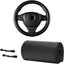 Funda volante cuero genuino 15" antiderrap negro
