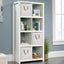 Contenedor plegable tela bambú beige 13x13" asa algodón