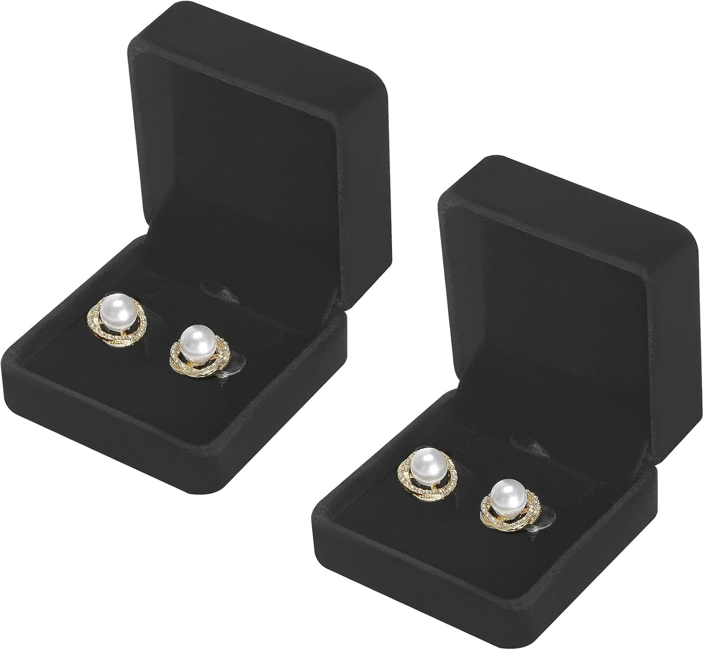 Caja terciopelo joyas 2 pzas aretes collar boda aniversario